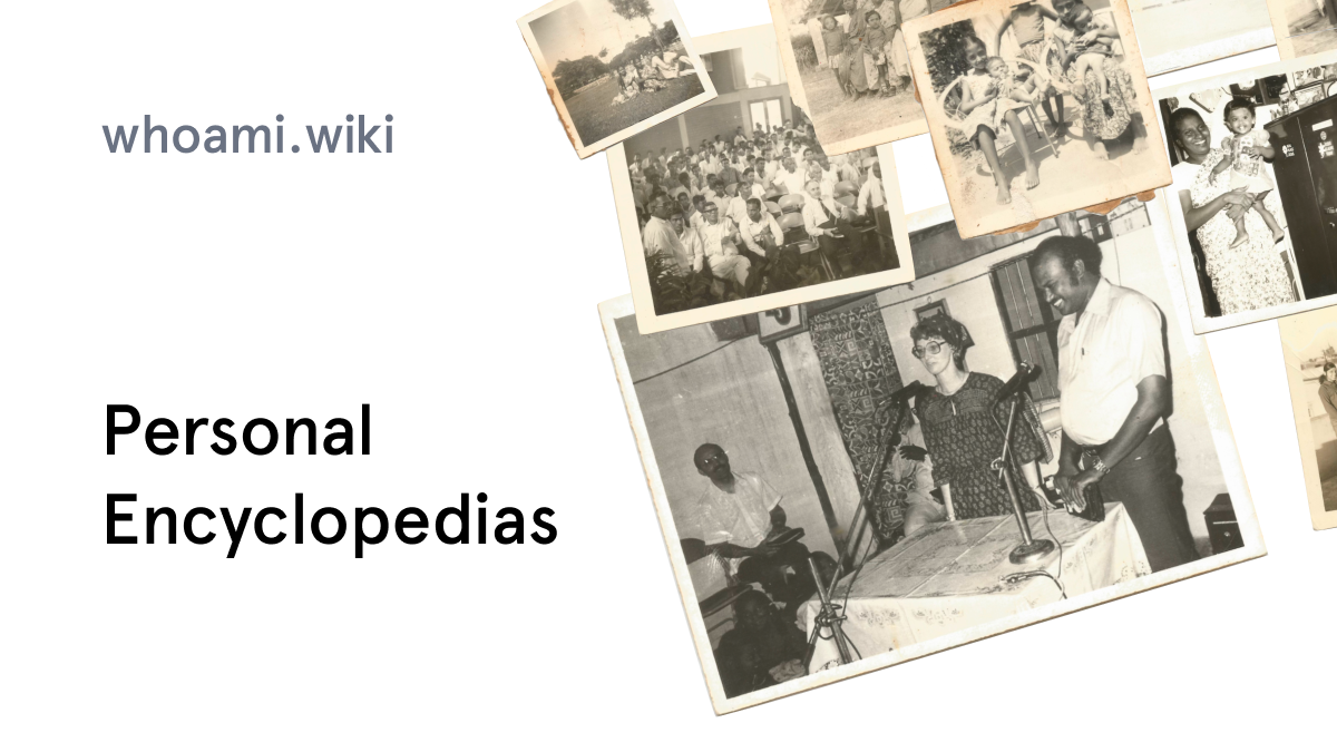 Thumbnail of Personal Encyclopedias — whoami.wiki