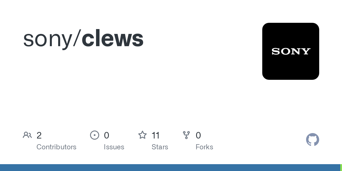 Thumbnail of GitHub - sony/clews