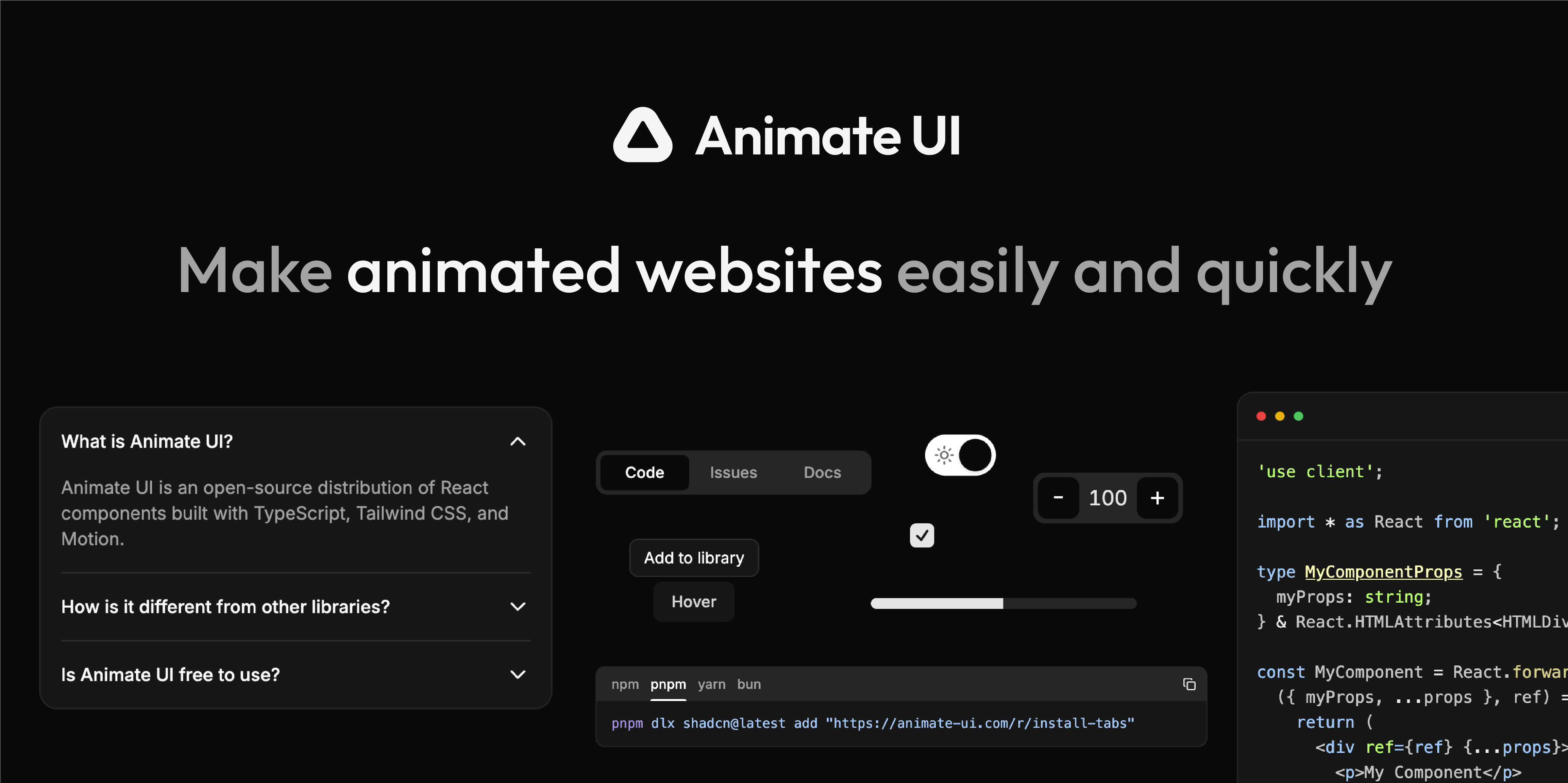 Thumbnail of Animate UI