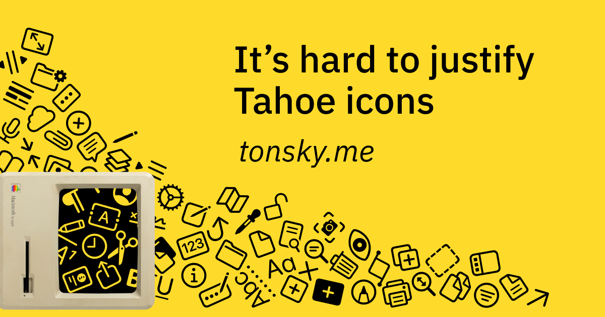 Thumbnail of It’s hard to justify Tahoe icons