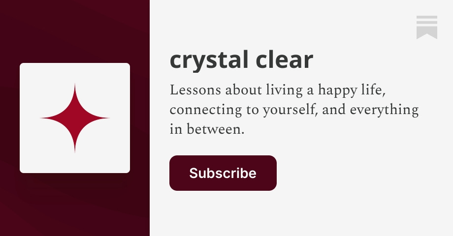 Thumbnail of crystal clear | Erifili Gounari | Substack