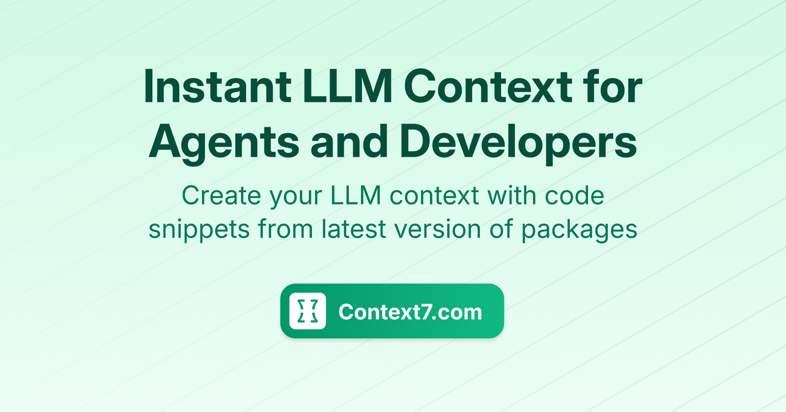 Thumbnail of Context7 - Up-to-date documentation for LLMs and AI code editors