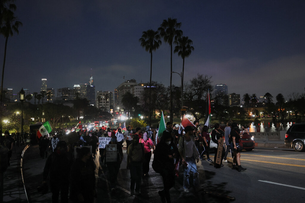 Thumbnail of Police Clear Protesters in Seattle, Las Vegas and L.A.