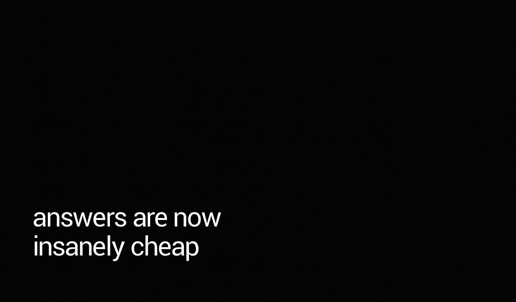 Thumbnail of answers are now insanely cheap