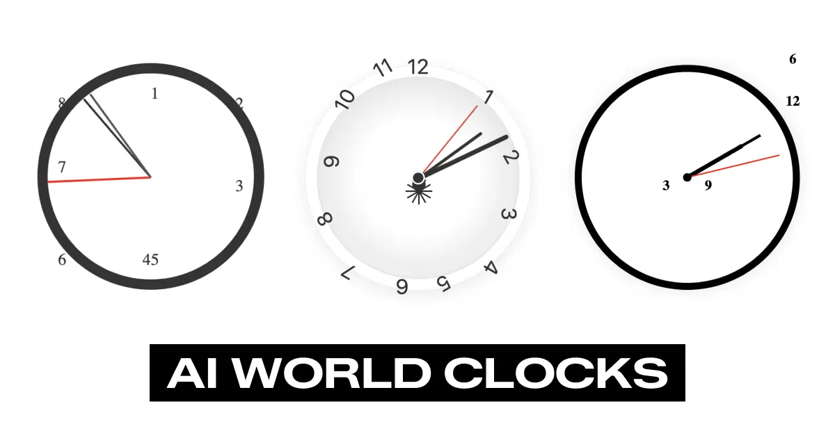 Thumbnail of AI World Clocks