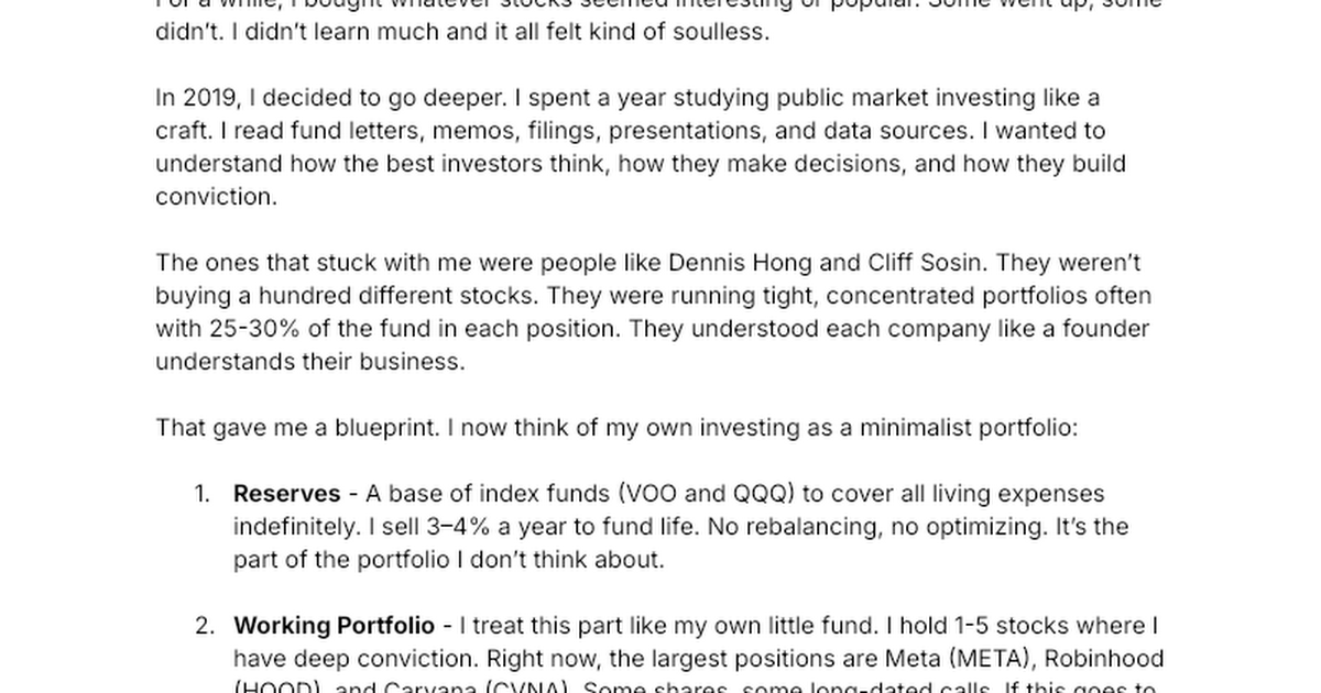 Thumbnail of Minimalist Portfolio