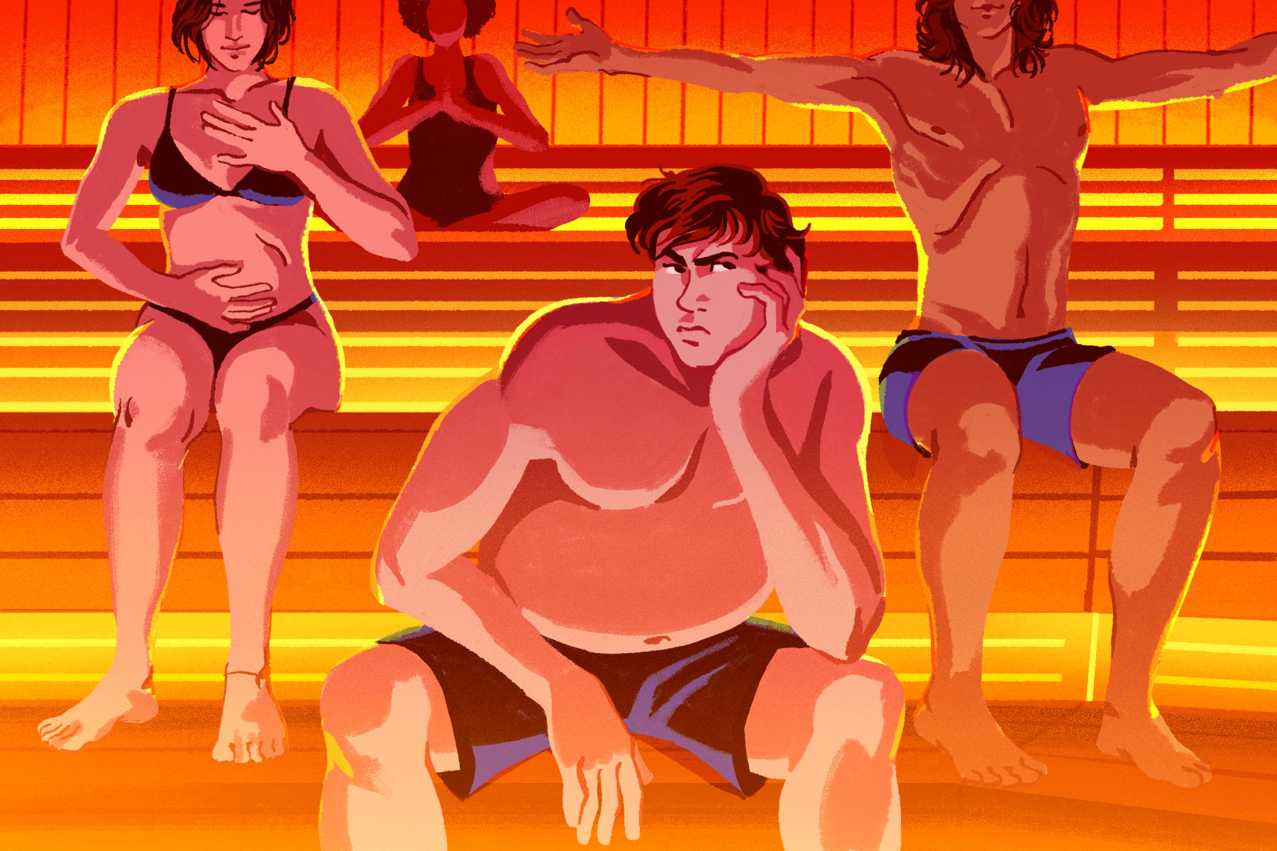 Thumbnail of Schvitzing at the Sauna like a Sucker