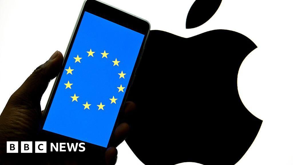 Thumbnail of EU hits Apple and Meta with €700m of fines - BBC News