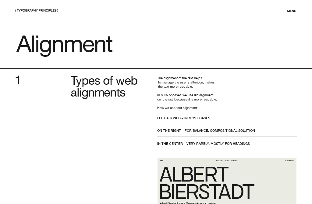 Thumbnail of Typography Principles — Alignments