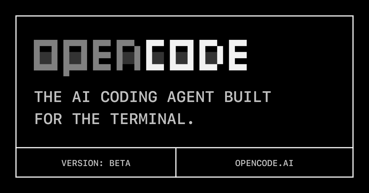 Thumbnail of GitHub - sst/opencode: AI coding agent, built for the terminal.