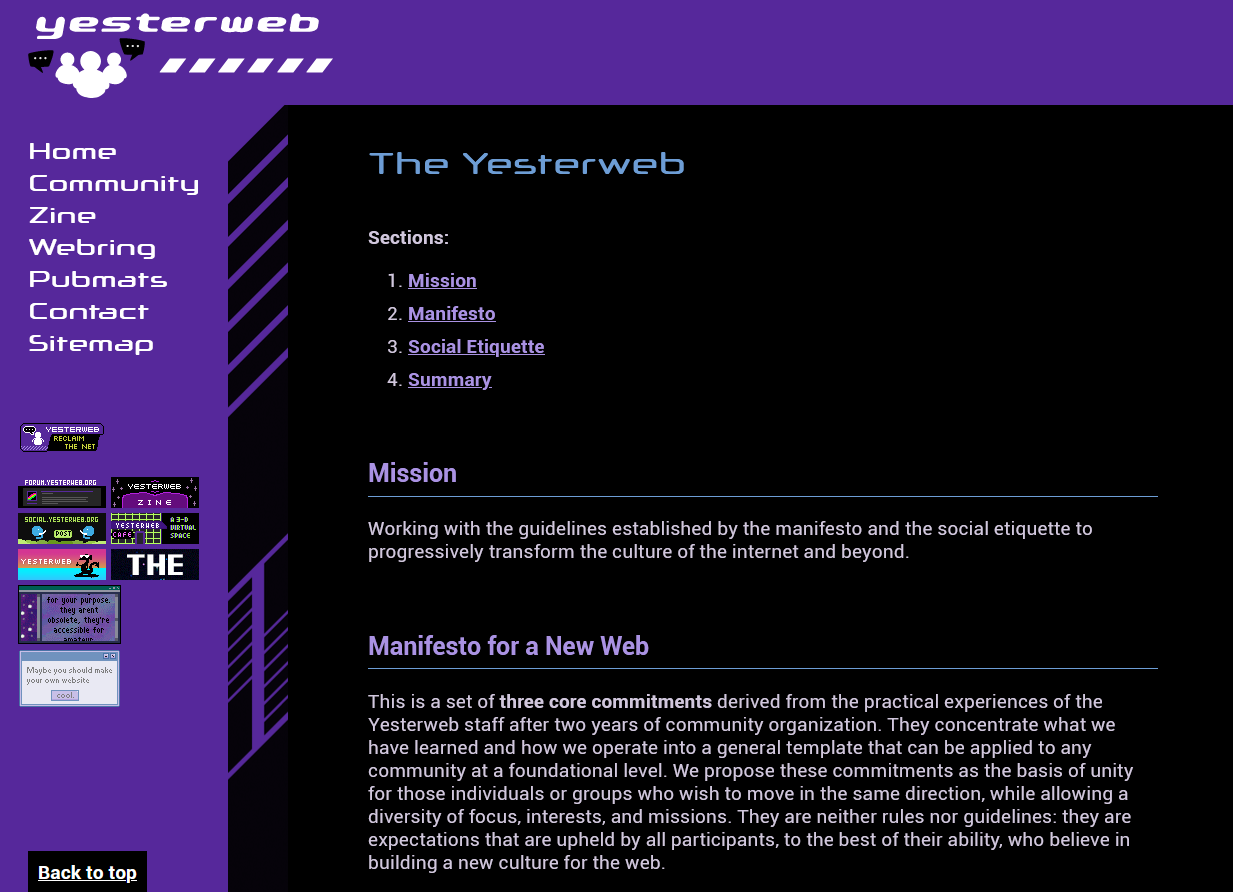 Thumbnail of The Yesterweb - Reclaiming the Internet