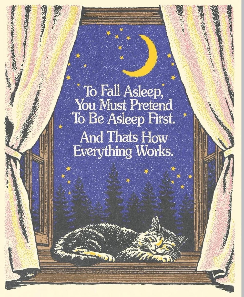 Thumbnail of 💭 On living, pretending & falling asleep