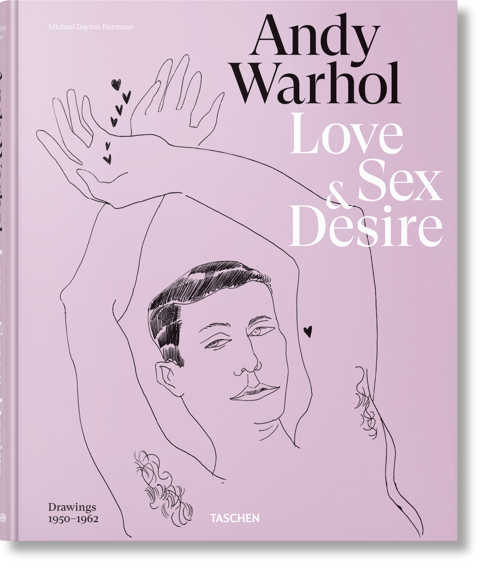 Cover of Andy Warhol. Love, Sex, and Desire. Drawings 1950–1962. Libros TASCHEN