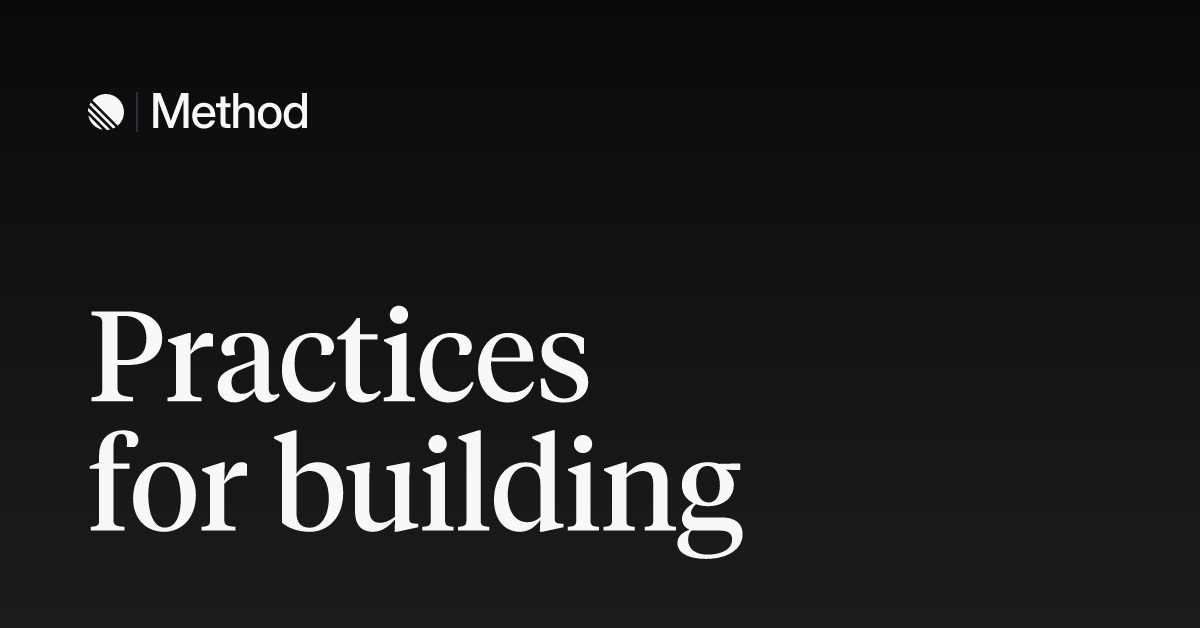 Thumbnail of Linear Method – Practices for building
