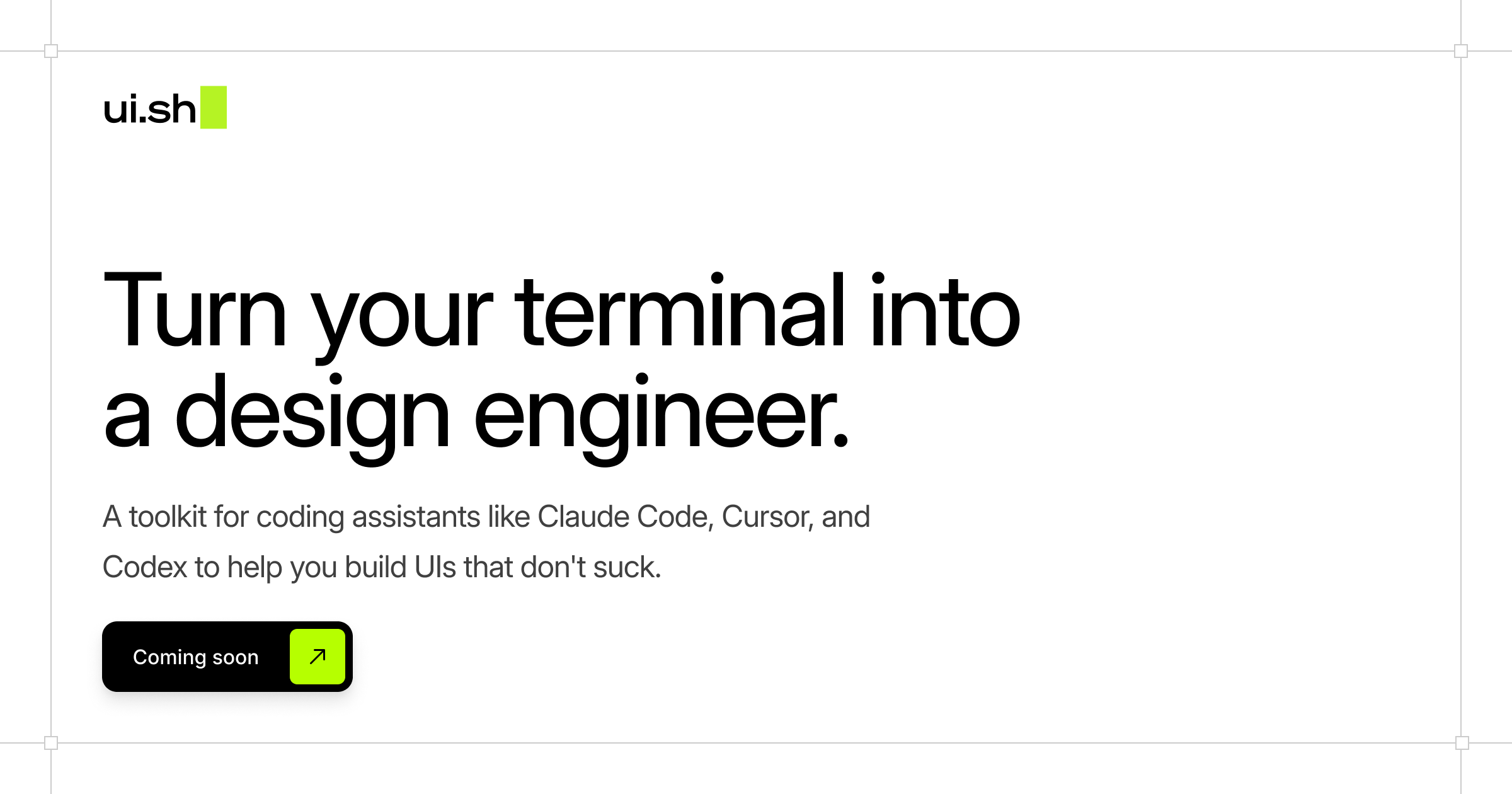 Thumbnail of ui.sh — Turn your terminal into a design engineer