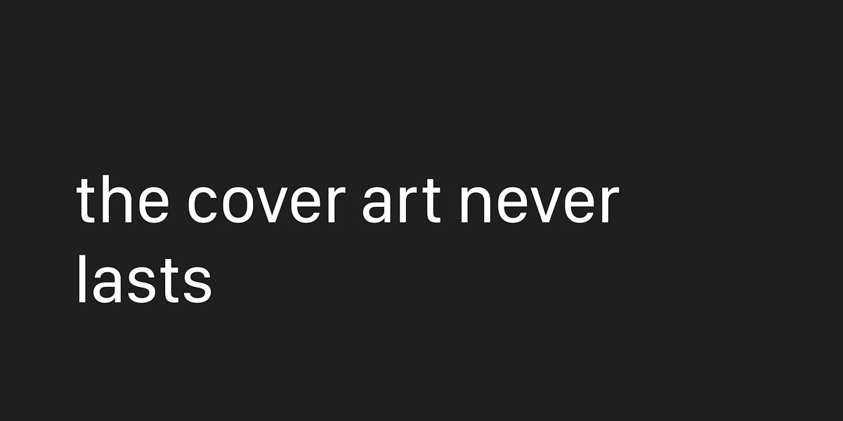 Thumbnail of the cover art never lasts