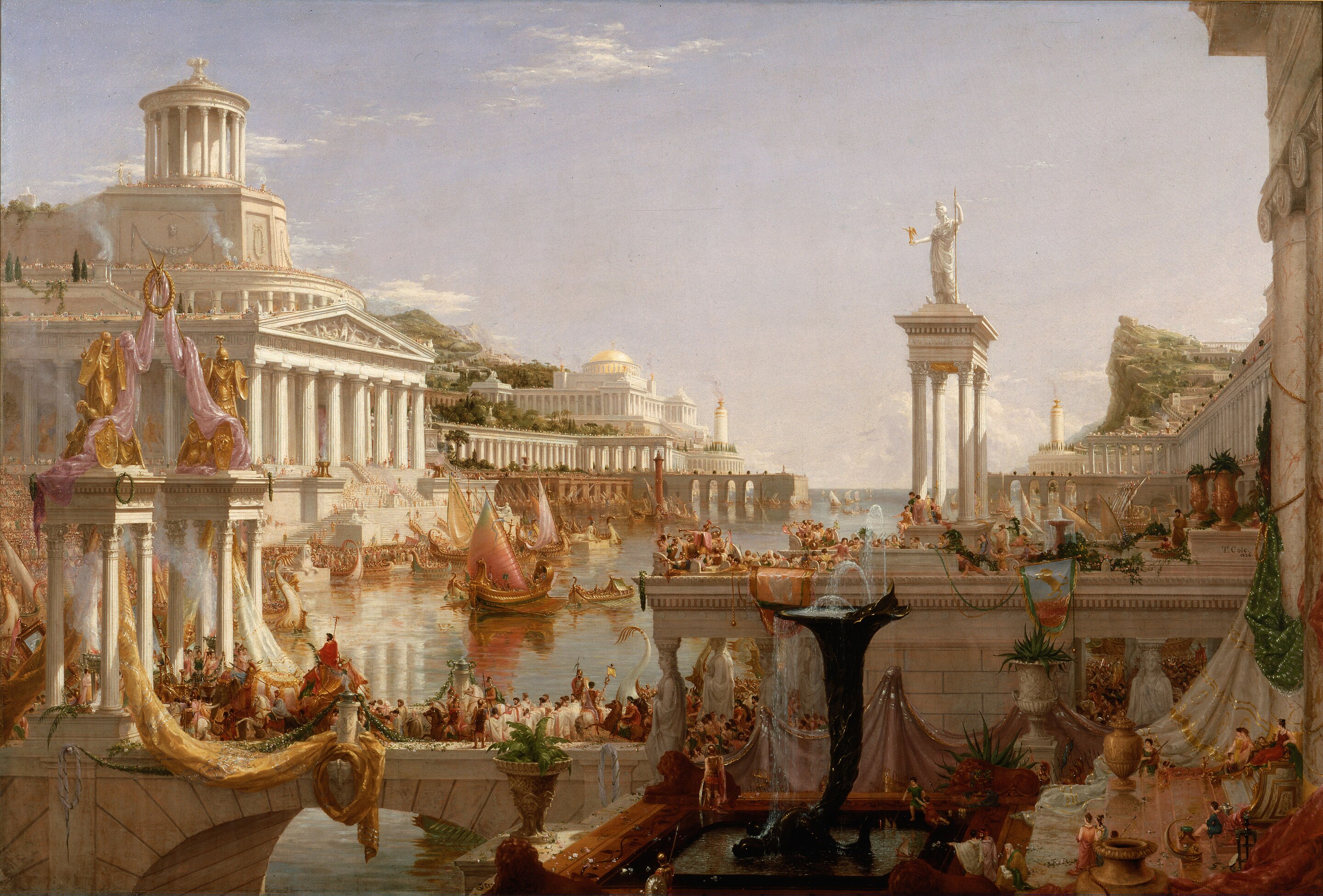 Thumbnail of The Course of Empire (paintings) - Wikipedia