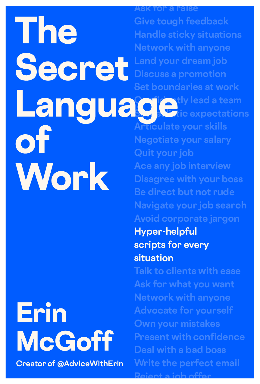 Cover of BOOK — Advice With Erin