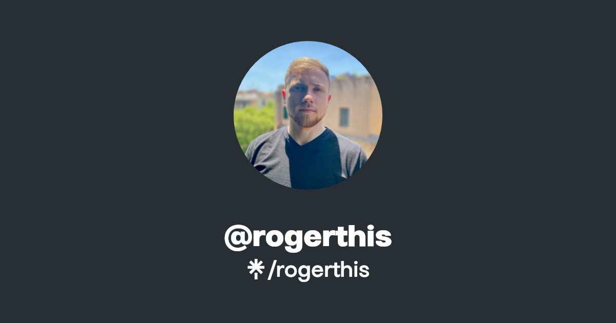 Thumbnail of rogerthis | Instagram | Linktree