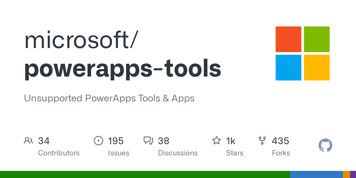 Thumbnail of powerapps-tools/Tools/Apps at master · microsoft/powerapps-tools