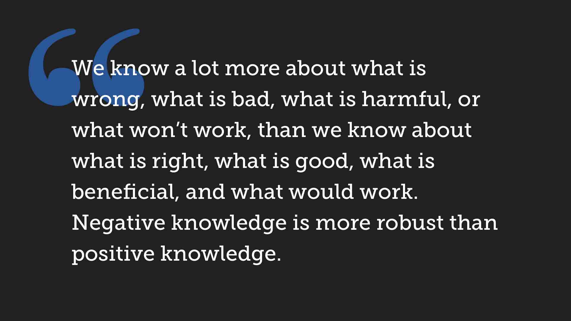 Thumbnail of Via Negativa: The Process of Making Good Decisions By Eliminating Bad Ones