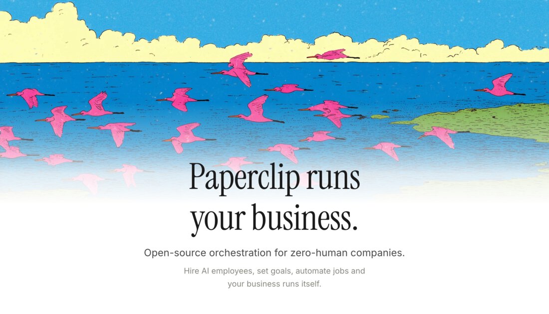 Thumbnail of Paperclip — Open-source orchestration for zero-human companies