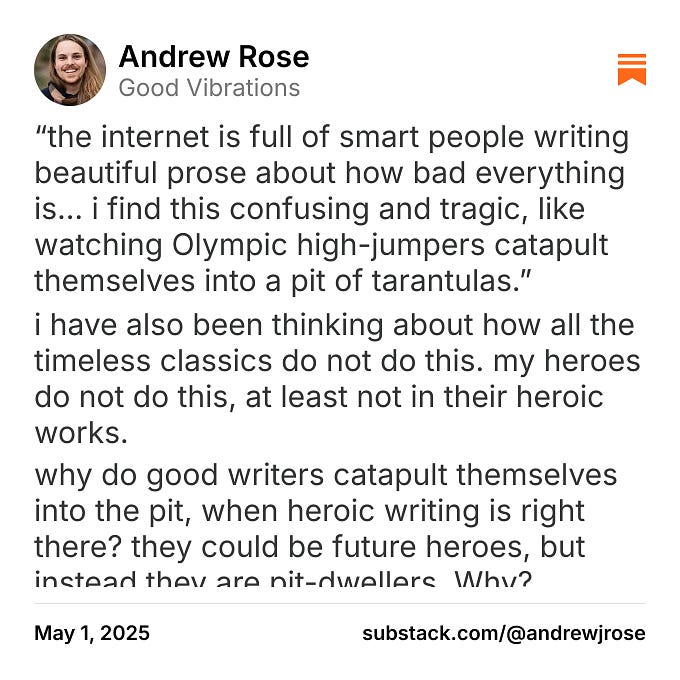 Thumbnail of Andrew Rose on Substack