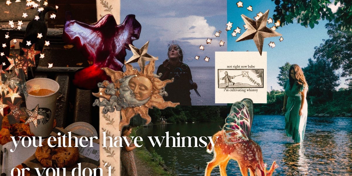 Thumbnail of Everyone wants a whimsical life, but nobody wants to look stupid to get it